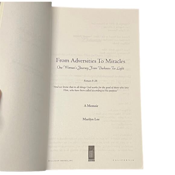 From Adversities to Miracles - Book by Marilyn Lee - Picture 3 of 6